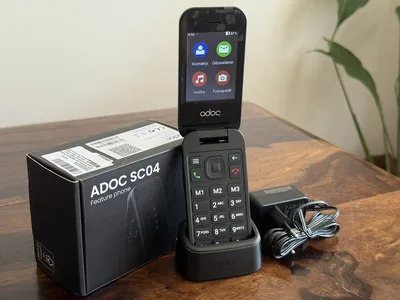 ADOC SC04 seniorský telefón - nový, nepoužitý, komplet balenie