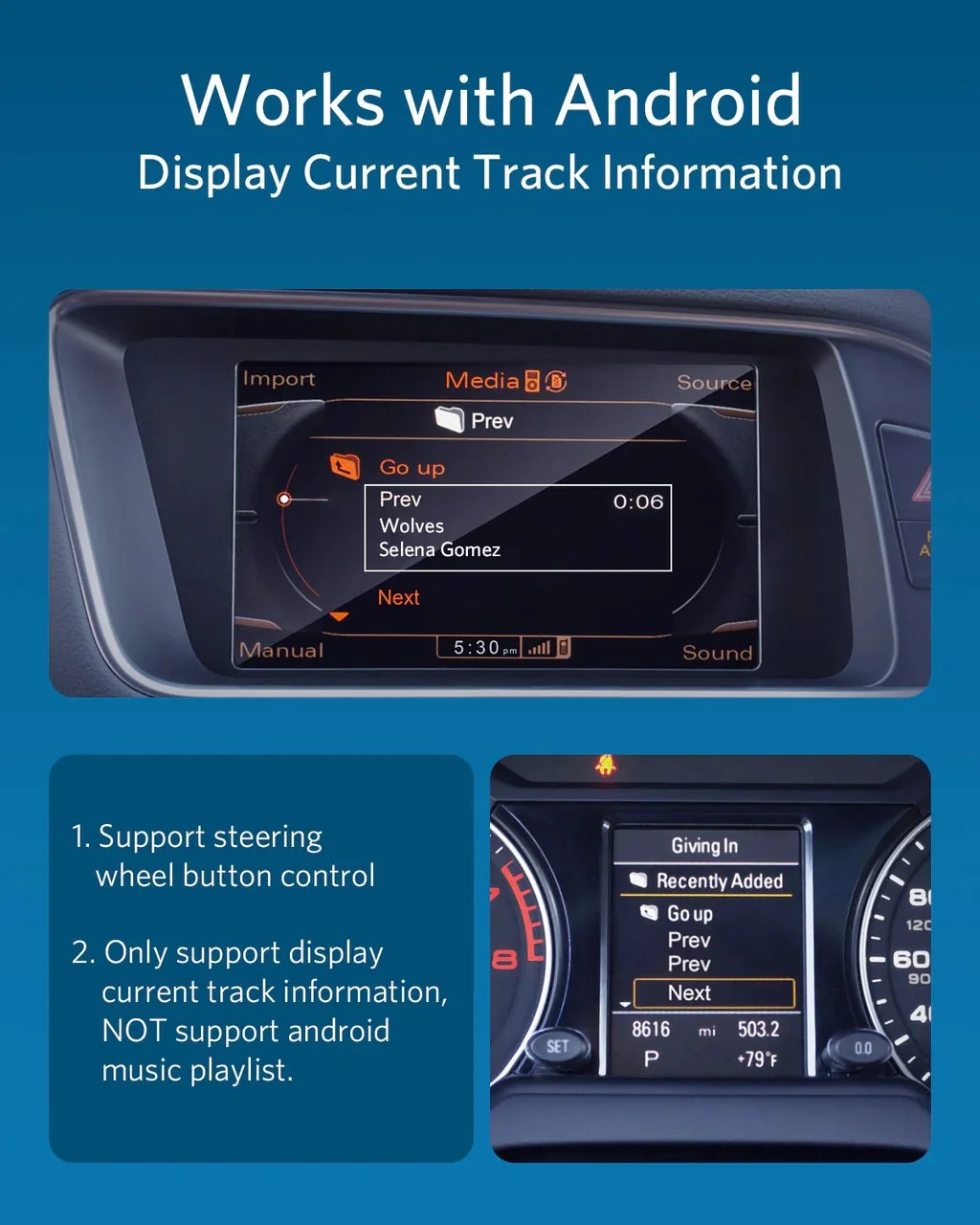 INVERY Airdual Bluetooth adaptér pre Audi AMI / VW MDI – nový, nerozbalený – fotka 2 z 6